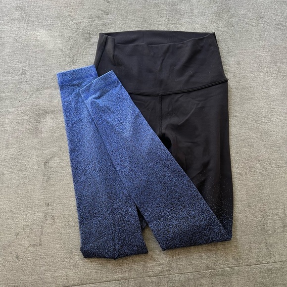 Lululemon Align high rise ombré blue/Black leggings - 4 - Picture 3 of 5